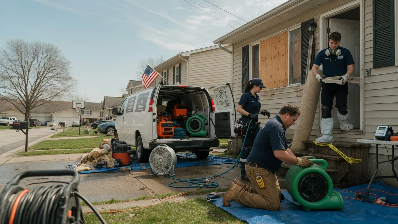 Water Damage Restoration in Charleston, IL near me